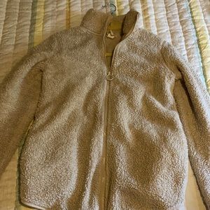 Women’s faux fur sherpa maternity jacket